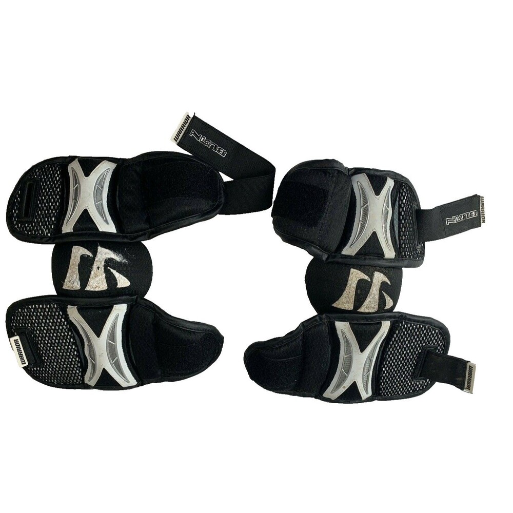 Warrior Burn Lacrosse Arm Pads Black Adult Size M BEG13-M Elbow Guards